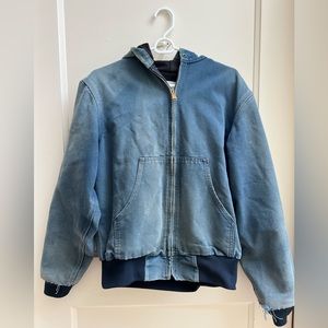 90’s Vintage Carhartt Men’s Blue Duck Lined Jacket